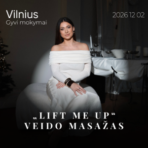 Veido masažo mokymai "Lift me up" _ Vilnius 2026.12.02