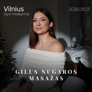 Gilus nugaros masažas _ Vilnius 2026.09.23