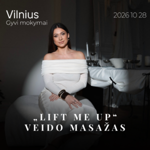 Veido masažo mokymai "Lift me up" _ Vilnius 2026.10.28